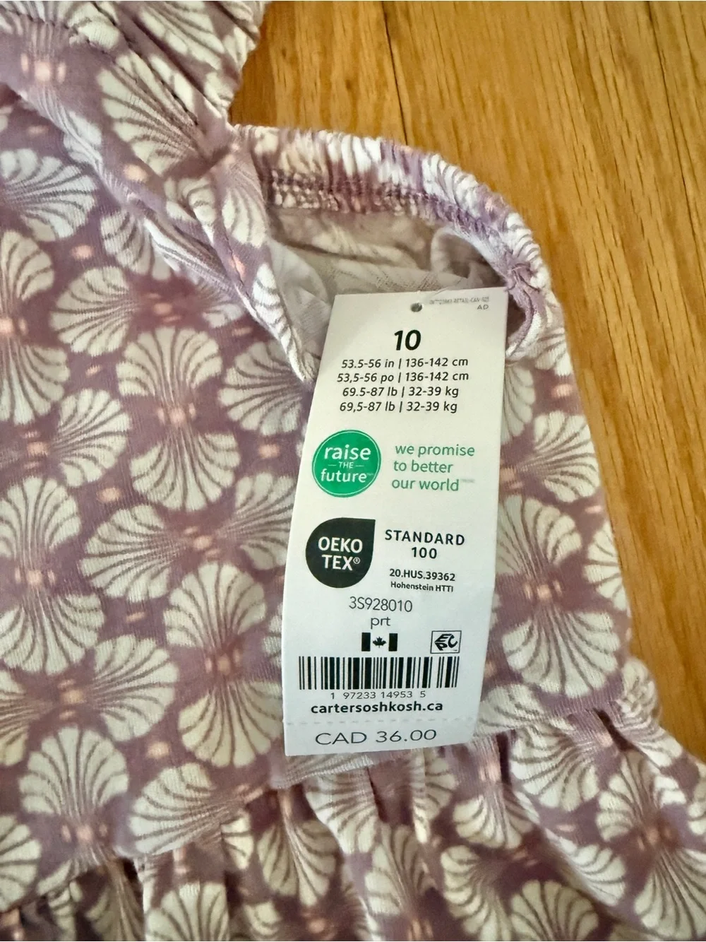 NWT OshKosh B’Gosh Girls Tropical Print Knit Jumpsuit, Size 10